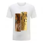 new versace t-shirt collection blanc gold versace logo